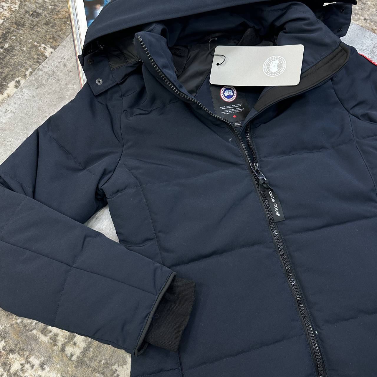 Canada Goose Women's Chelsea Parka Atlantic Navy Jacket UK Reps AAA Quality