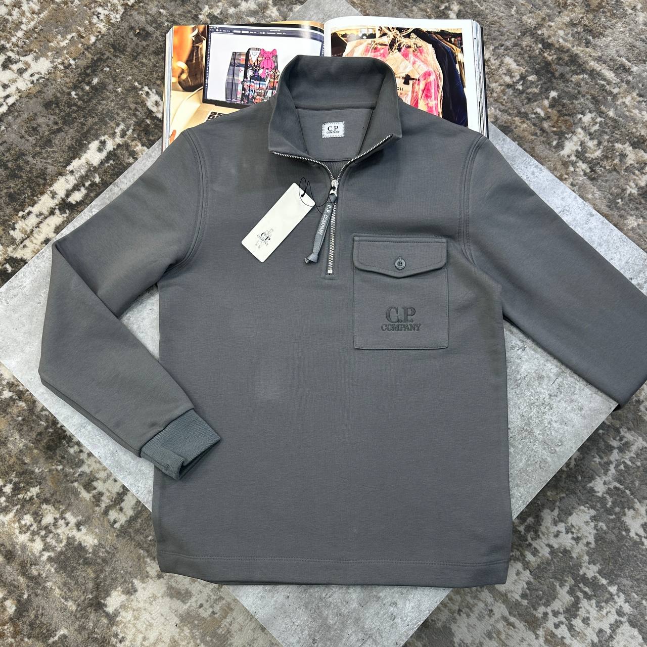 C.P. Company Diagonal Flatt Nylon Jumpers Mens UK Reps AAA Quality