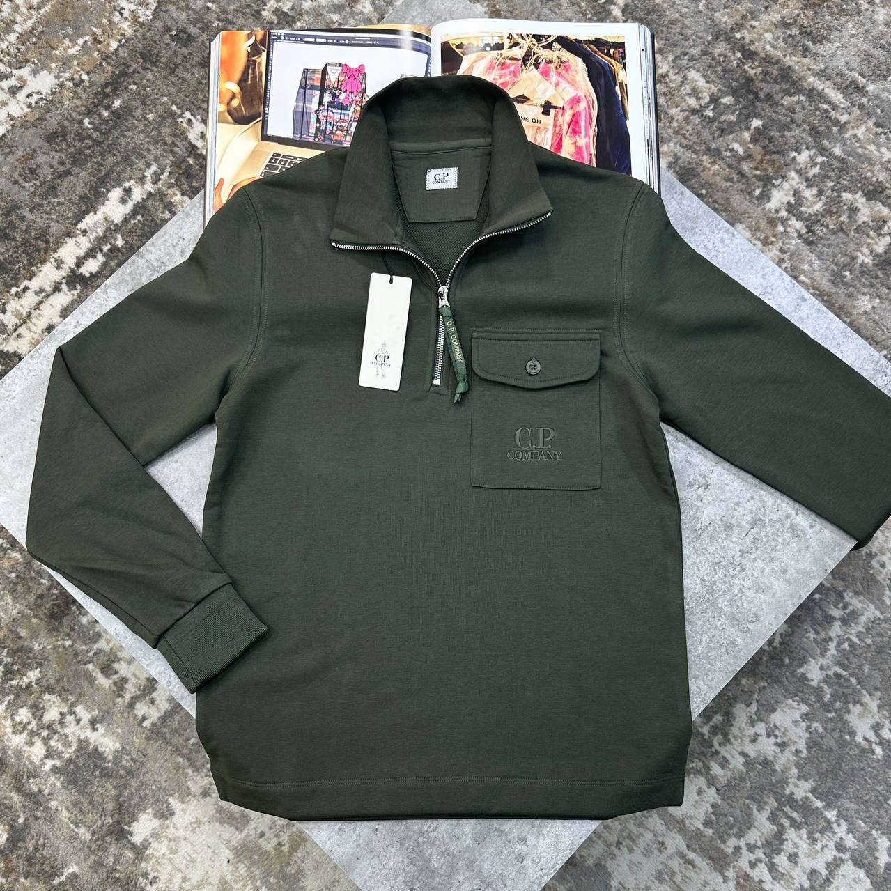 C.P. Company Diagonal Flatt Nylon Jumpers Mens UK Reps AAA Quality