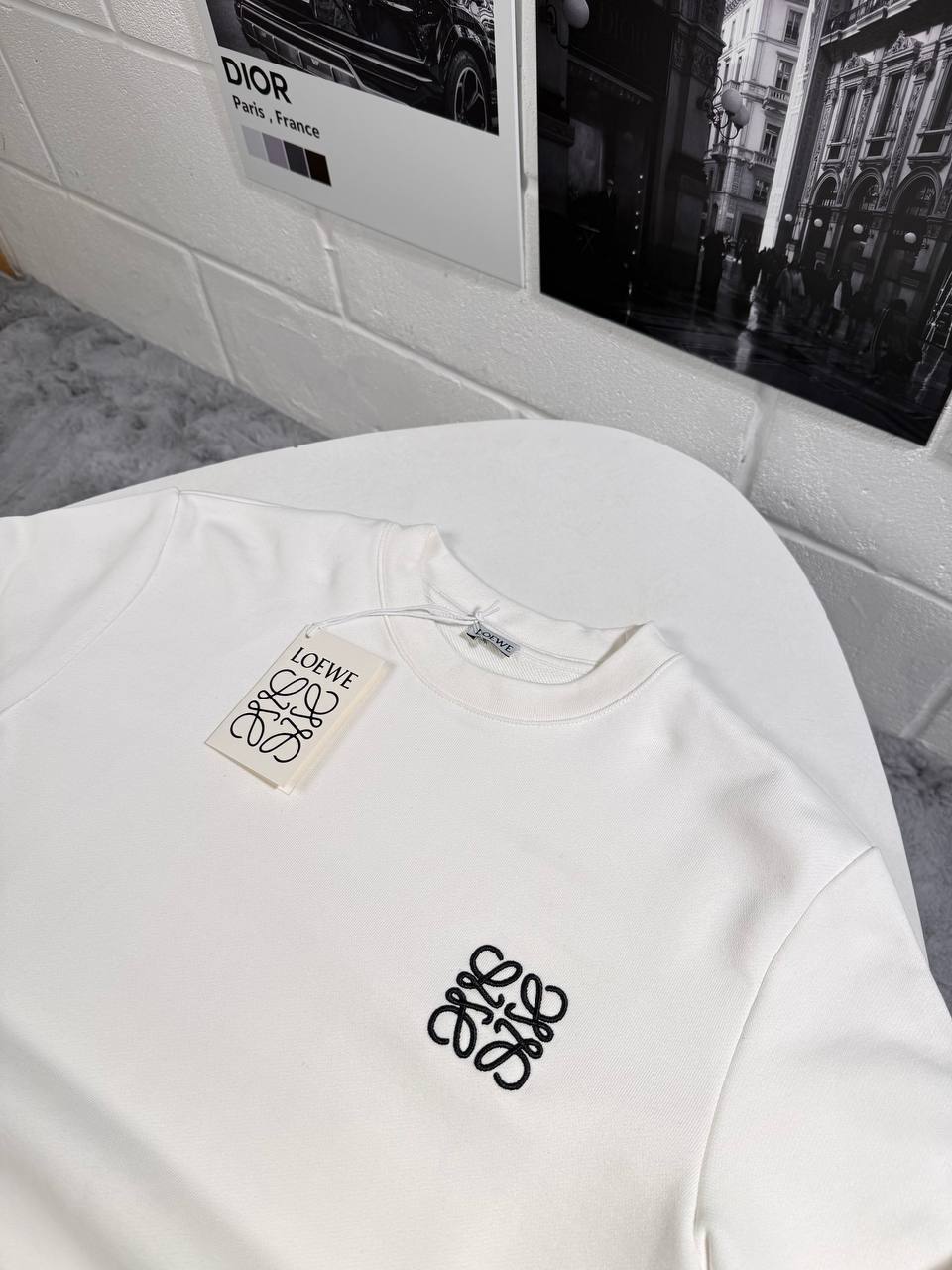 Loewe Anagram Chest Logo Round Neck Mens Jumpers in 2 Colors Best Sale UK Reps AAA Quality