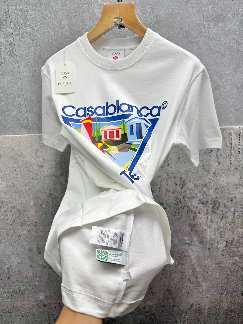 Casablanca La Joueuse Tennis T-shirts in 2 Colors UK Reps AAA Quality