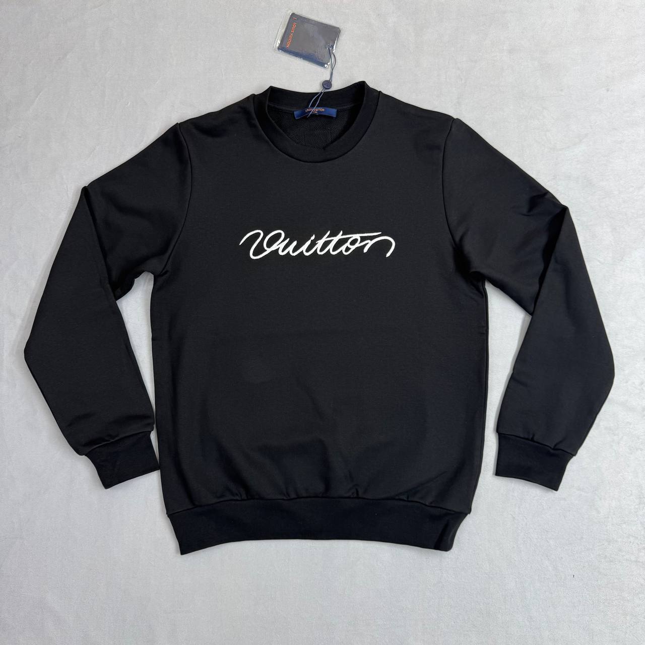 LOUIS VUITTON  Embroidered Cotton Crewneck Ready-to-Wear Mens Jumpers UK Reps AAA Quality