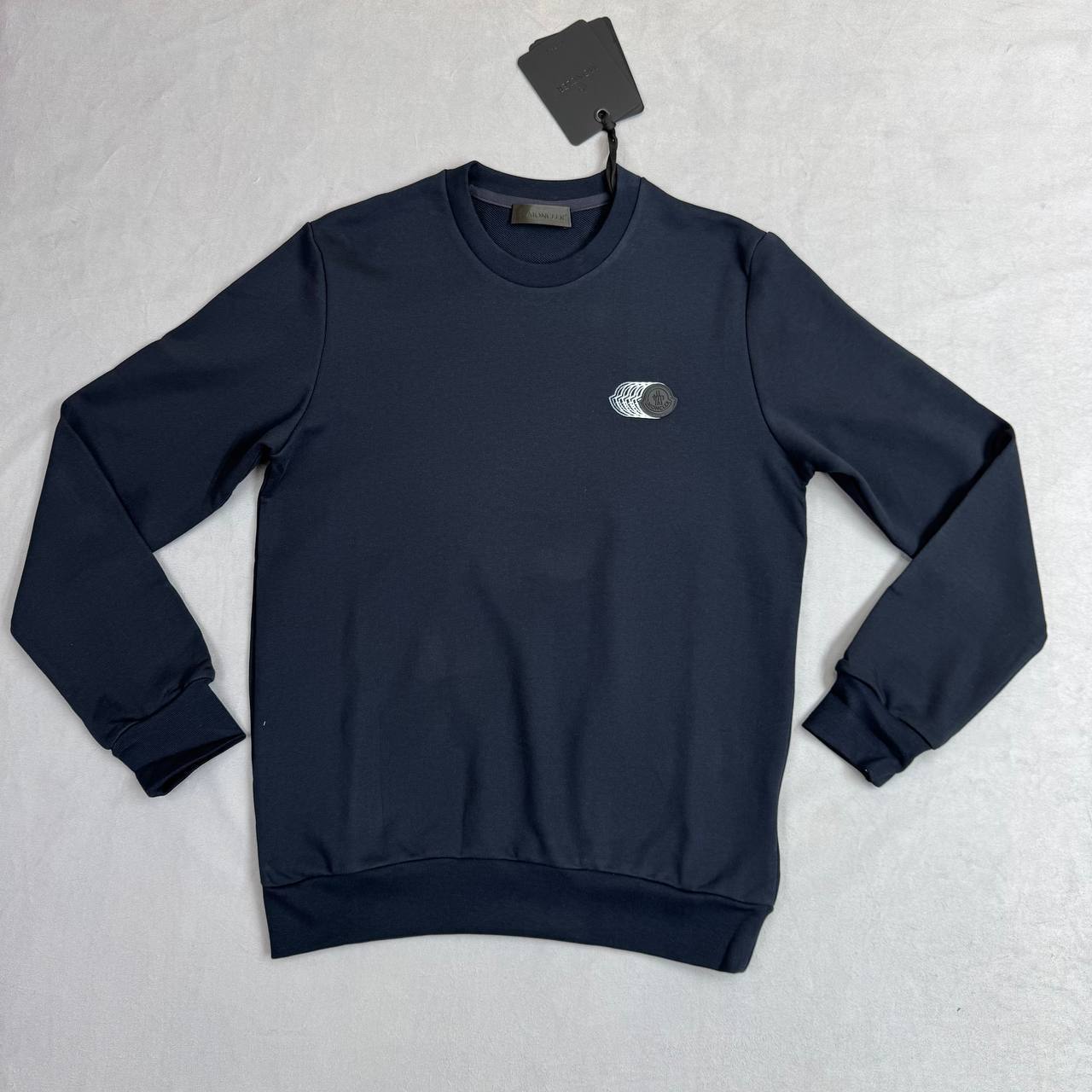 Moncler Faded Logo Motif Cotton Fashion Mens Jumpers UK Reps AAA Quality