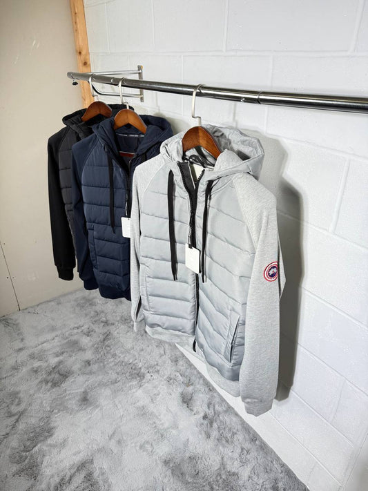 Canada Goose Hybridge Huron Full Zip Logo-Patch Padded Jackets Mens in Multiple Colors UK Reps AAA Quality