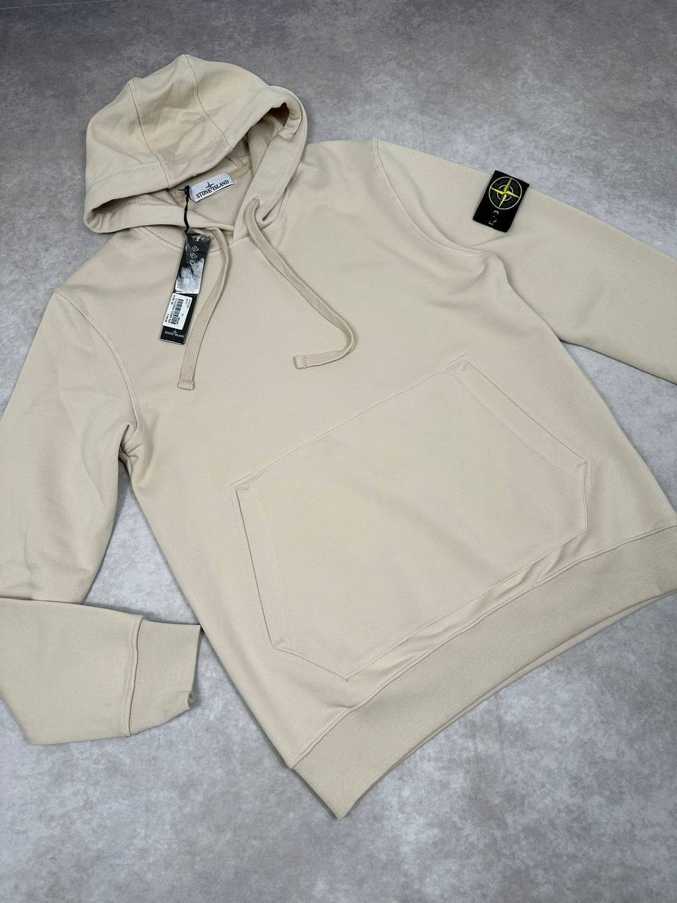 Stone Island Logo Fleece Hood Cotton Mens Hoodie in Multiple Colors Best Sale UK Reps AAA Quality