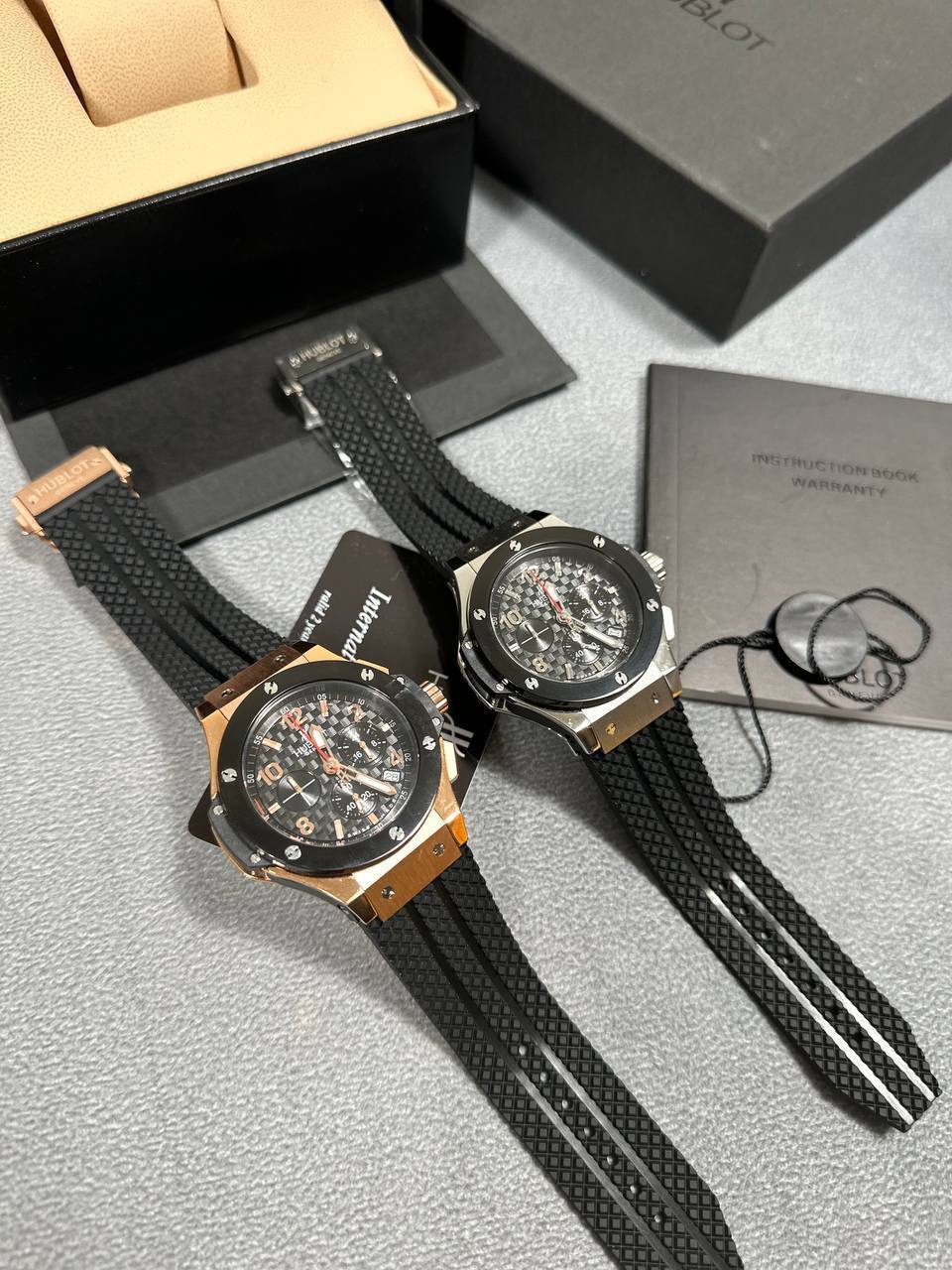 Hublot Big Bang Chrono with Rubber Strap in 2 Colors Mens Watches Best Sale UK Reps AAA Quality