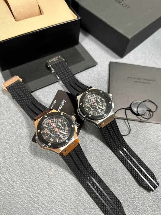 Hublot Big Bang Chrono with Rubber Strap in 2 Colors Mens Watches Best Sale UK Reps AAA Quality