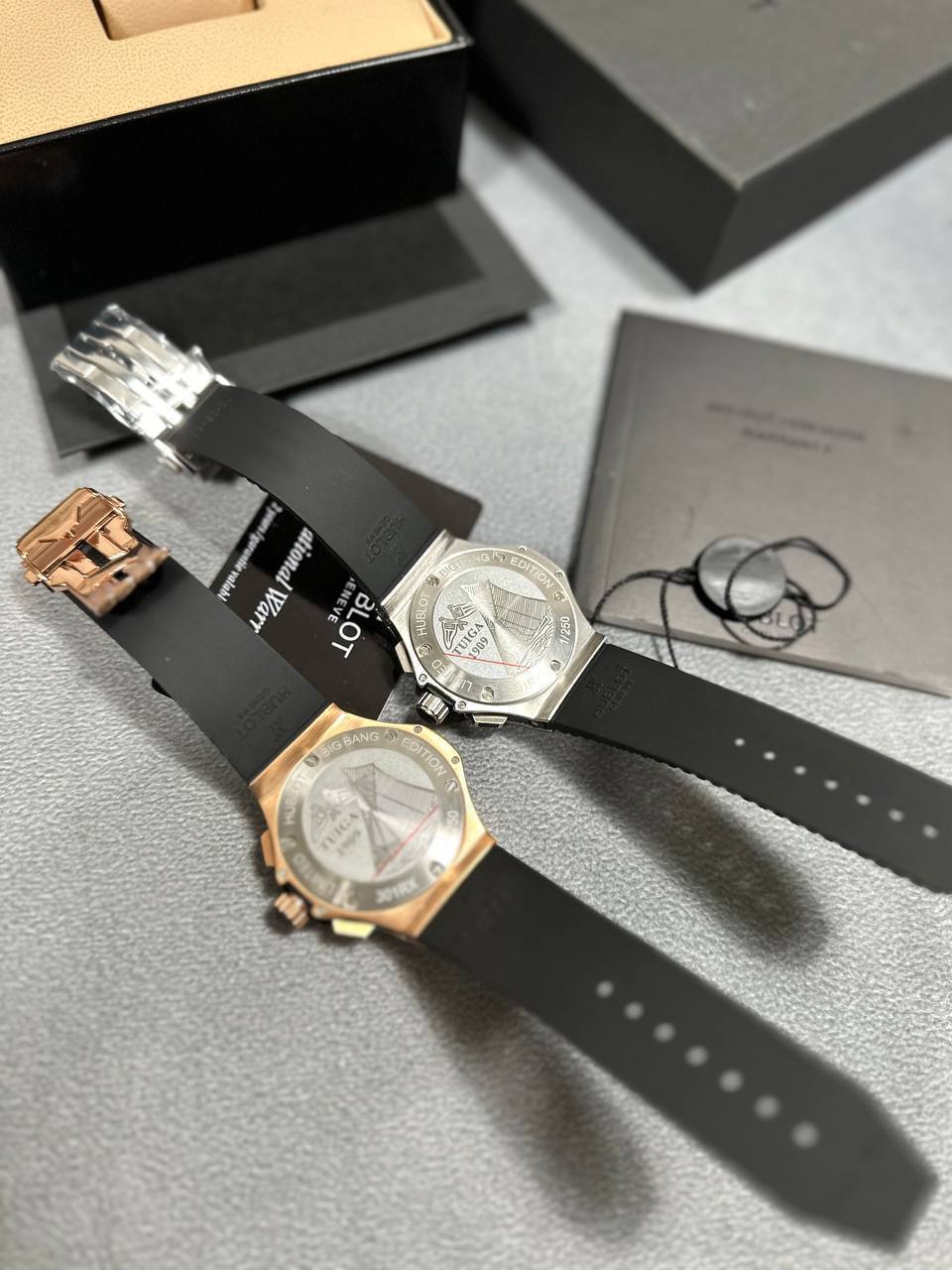 Hublot Big Bang Chrono with Rubber Strap in 2 Colors Mens Watches Best Sale UK Reps AAA Quality