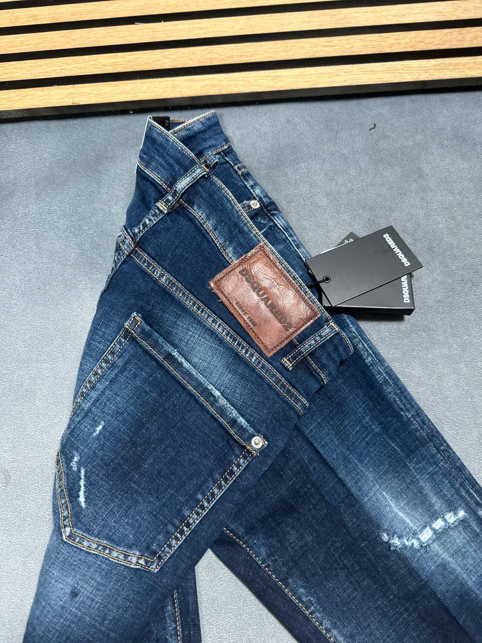 DSquared2 Tidy Biker Mens Jeans Distressed in 2 Colors Multiple Waist Sizes UK Reps AAA Quality