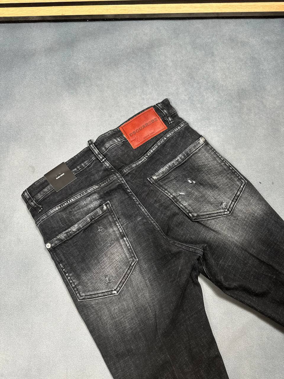 DSquared2 Tidy Biker Mens Jeans Distressed in 2 Colors Multiple Waist Sizes UK Reps AAA Quality