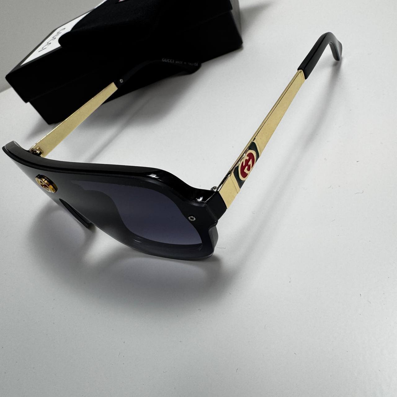 Gucci  Luxury Designers Plein Brave Shades Black Aviator Pilot Oversized Sunglasses UK Reps AAA Quality