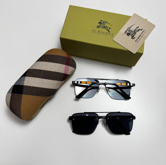 Burberry Bridged Black British Elegance Modern Sunglasses Mens UK Reps AAA Quality
