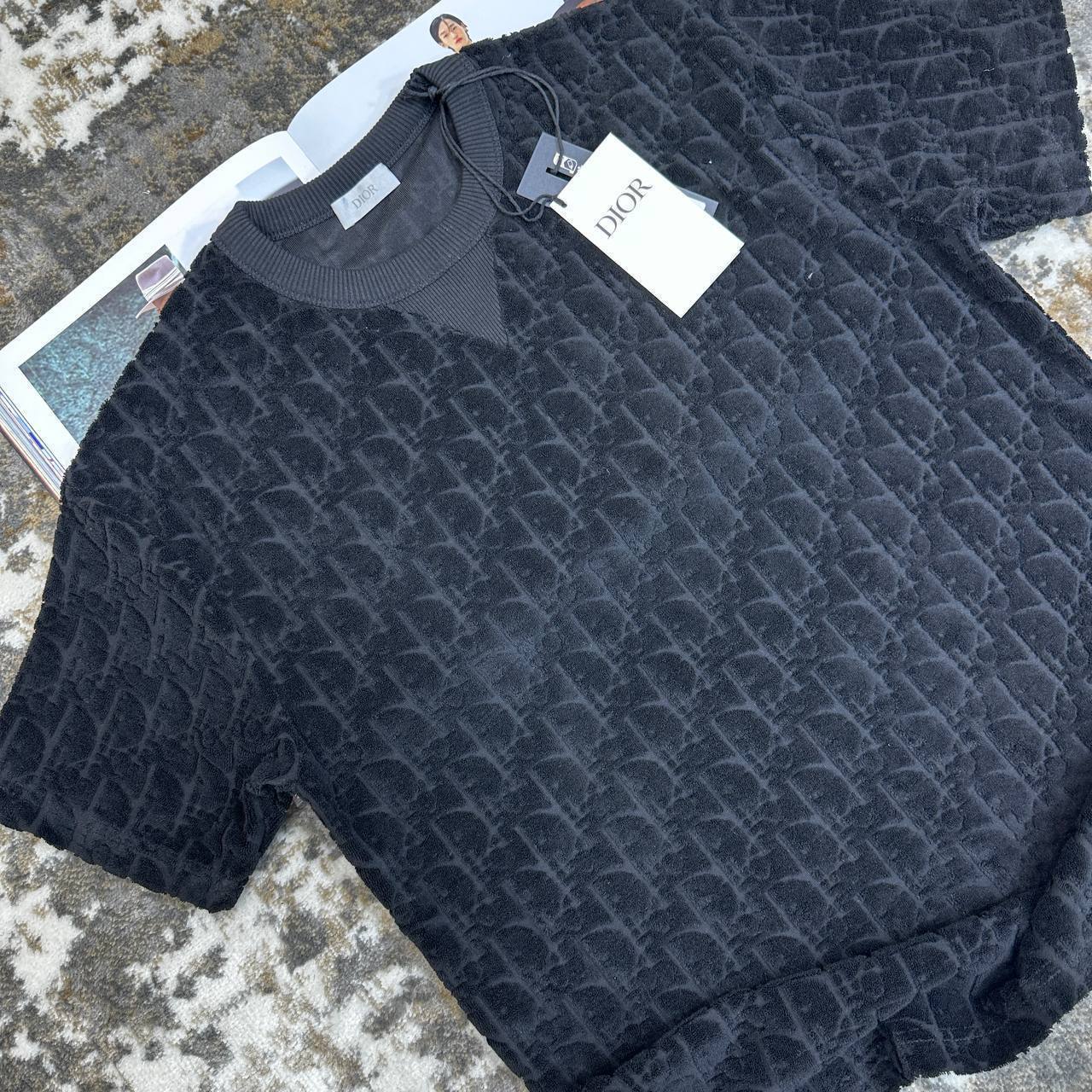Dior Oblique Relaxed-Fit T-Shirt in Multiple Colors Terry Cotton Mens UK Reps AAA Quality