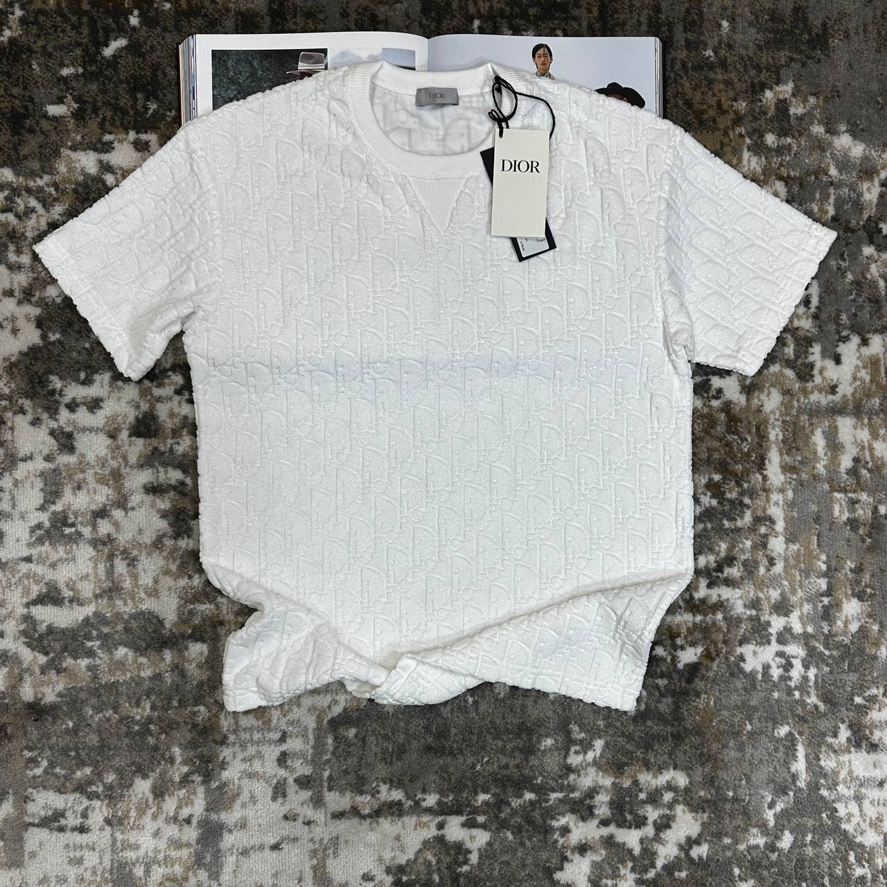Dior Oblique Relaxed-Fit T-Shirt in Multiple Colors Terry Cotton Mens UK Reps AAA Quality
