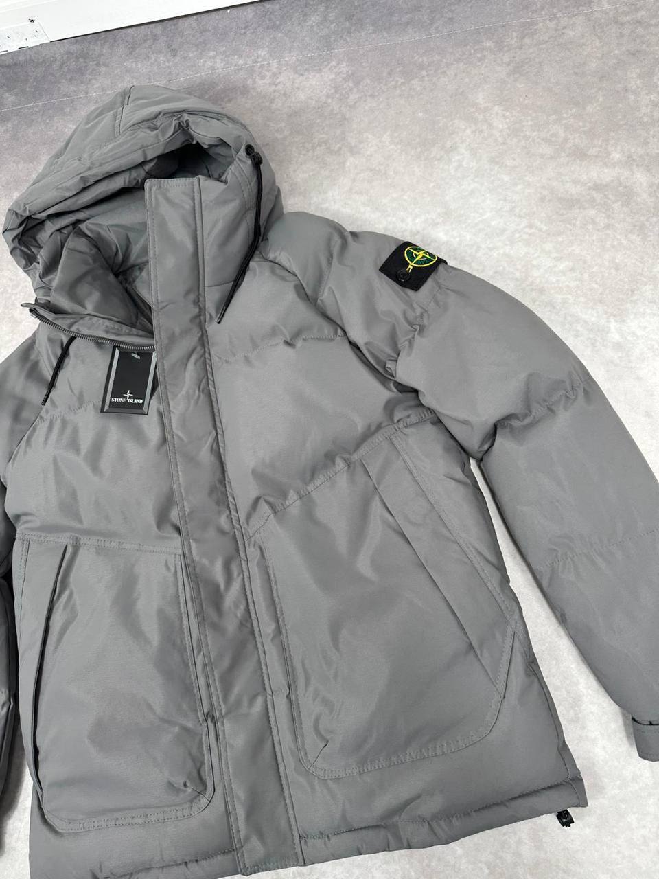 Stone Island Down Parka with Water Resistance and Snap Pockets Jacket Mens in 2 Colors Best Sale UK Reps AAA Quality