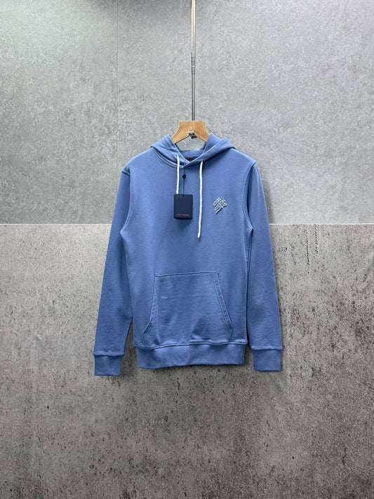 Louis Vuitton Pin Signature Embroidered Hoodie Mens in 2 Colors Best Sale UK Reps AAA Quality
