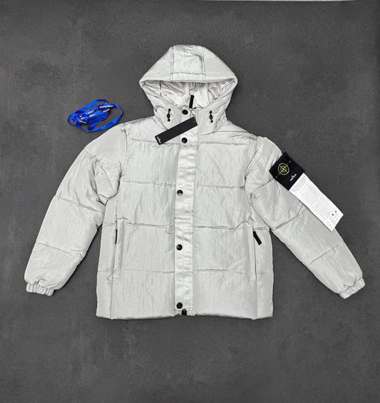 Stone Island Nylon Metal Hooded Down Jacket Mens in Multiple Colors Best Sale UK Reps AAA Quality