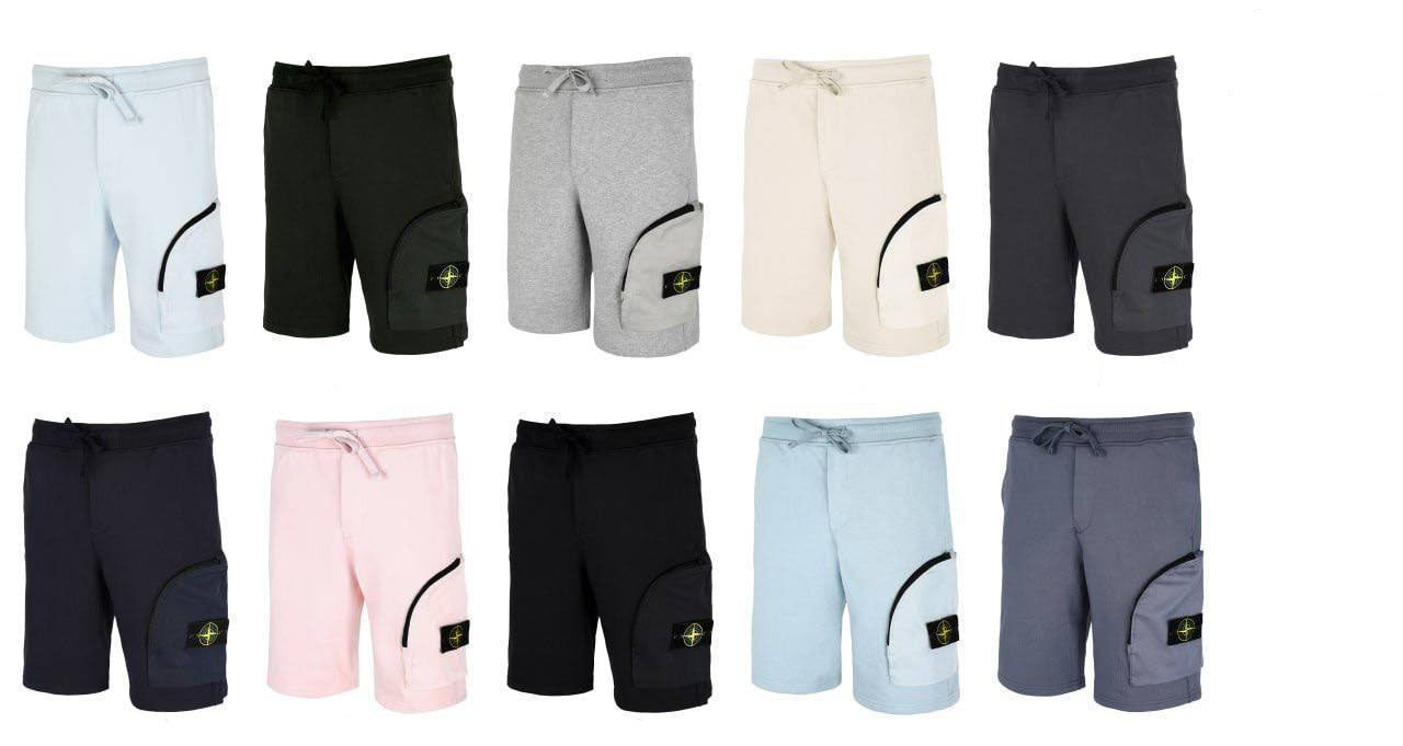 Stone Island Compass-badge Shorts Mens in Multiple Colors Best Sale UK Reps AAA Quality