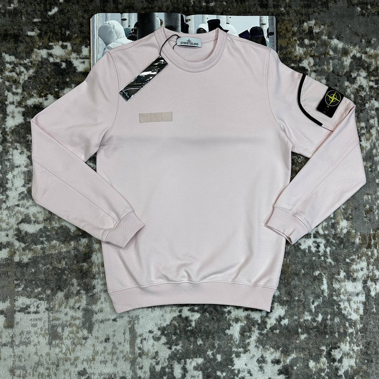 Stone Island Crewneck with Zip Sleeves Sweatshirts & Shorts Sets Mens in Multiple Colors UK Reps AAA Quality