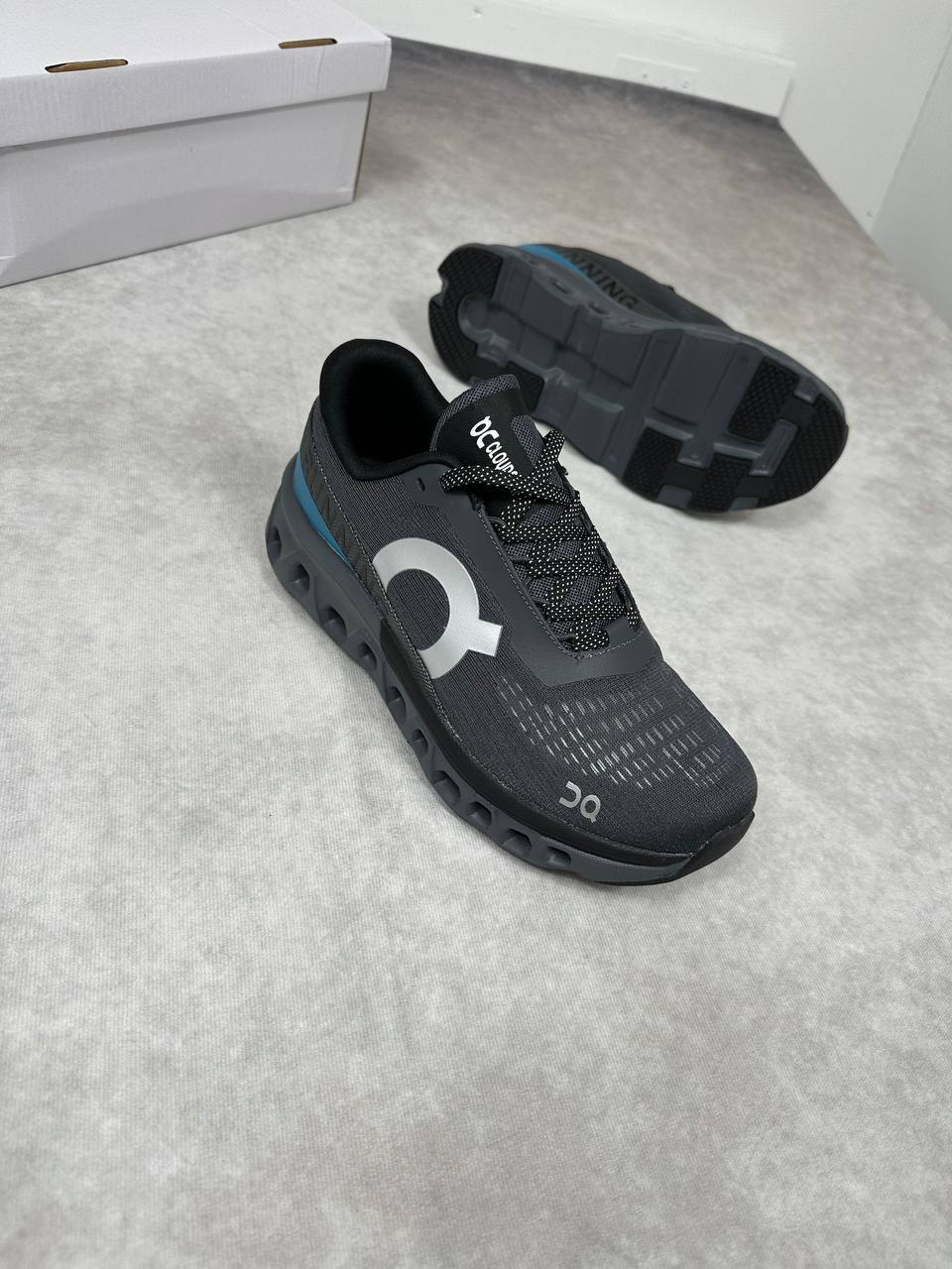 On Cloudmonster 2 Asphalt / Iron Mens Trainers Best Sale UK Reps AAA Quality