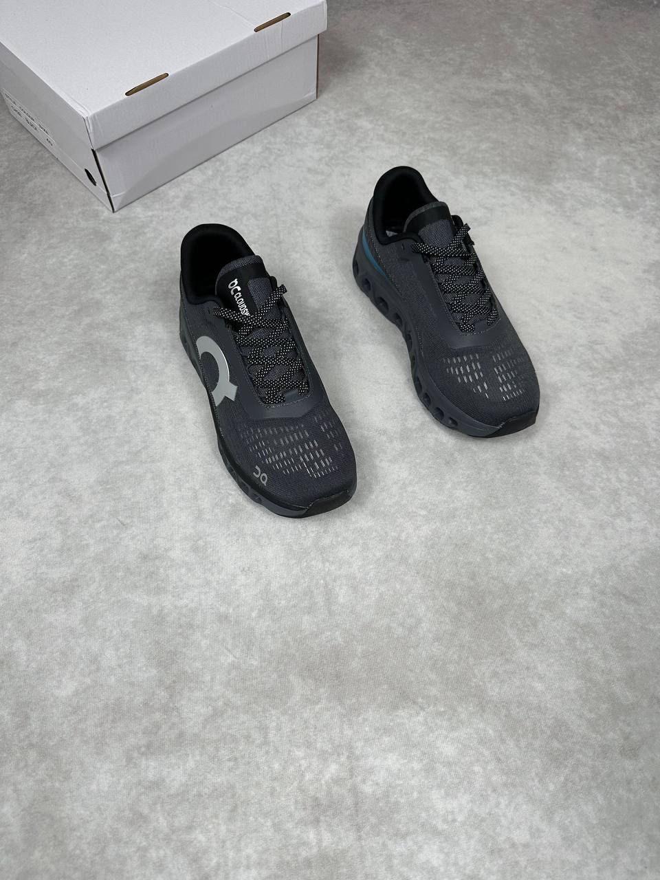 On Cloudmonster 2 Asphalt / Iron Mens Trainers Best Sale UK Reps AAA Quality