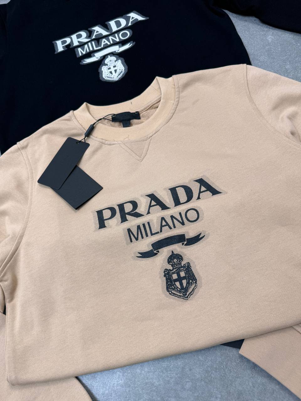 Prada Intarsia Knitted-Logo Cashmere Mens Jumpers in 2 Colors Best Sale UK Reps AAA Quality