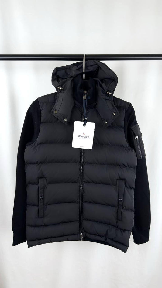 Moncler Barbustel Hooded Short Down Detachable Hood Jacket Mens in Black Color Best Sale UK Reps AAA Quality