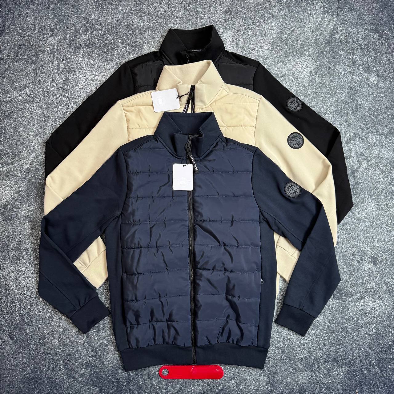 Canada Goose Quilted Down Huron Full-Zip Black Label Jackets in Multiple Colors Mens Best Sale UK Reps AAA Quality