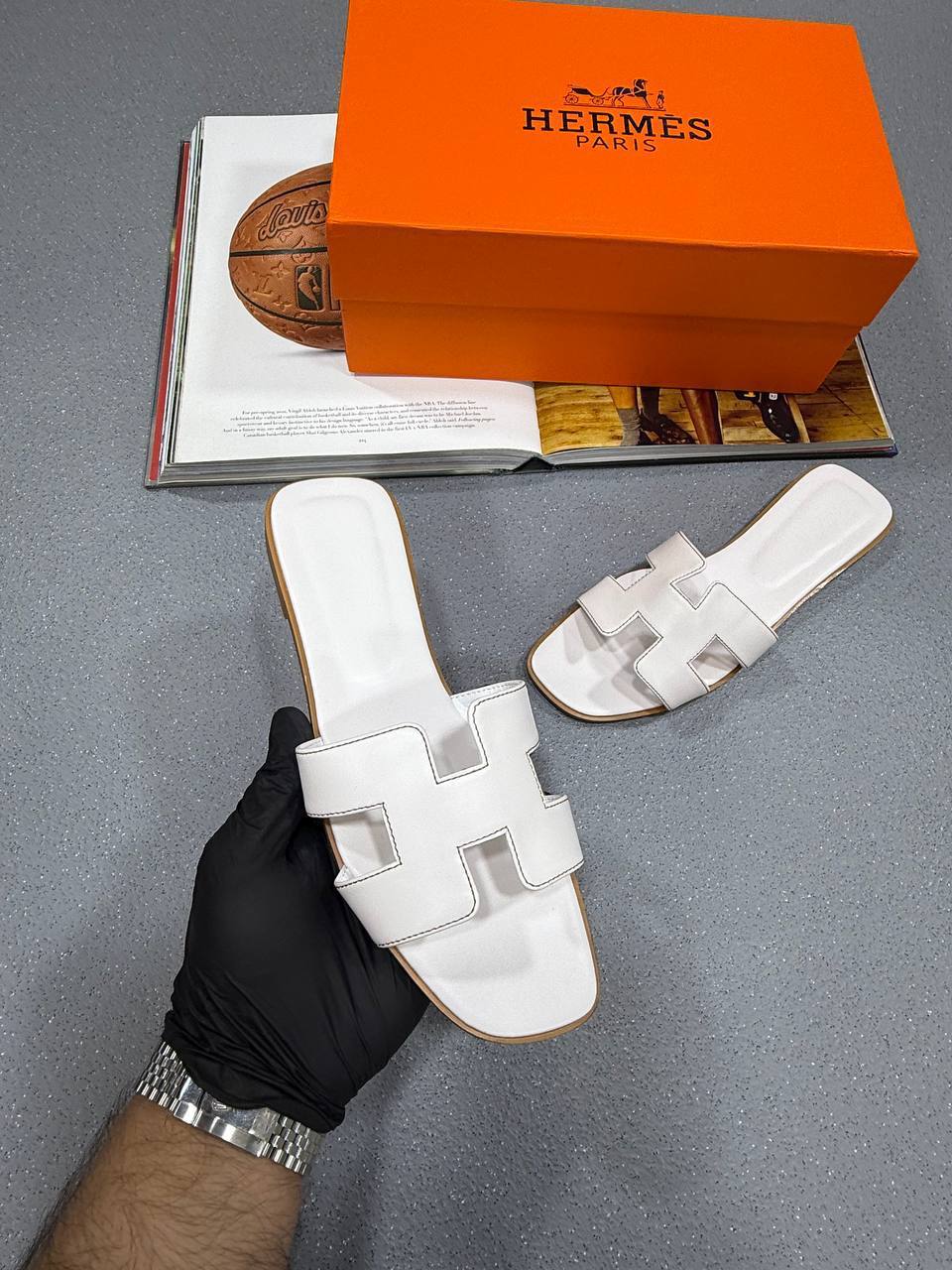 Hermes Oran Sliders Premium Fashion Women's in Multiple Colors Best Sale UK Reps AAA Quality