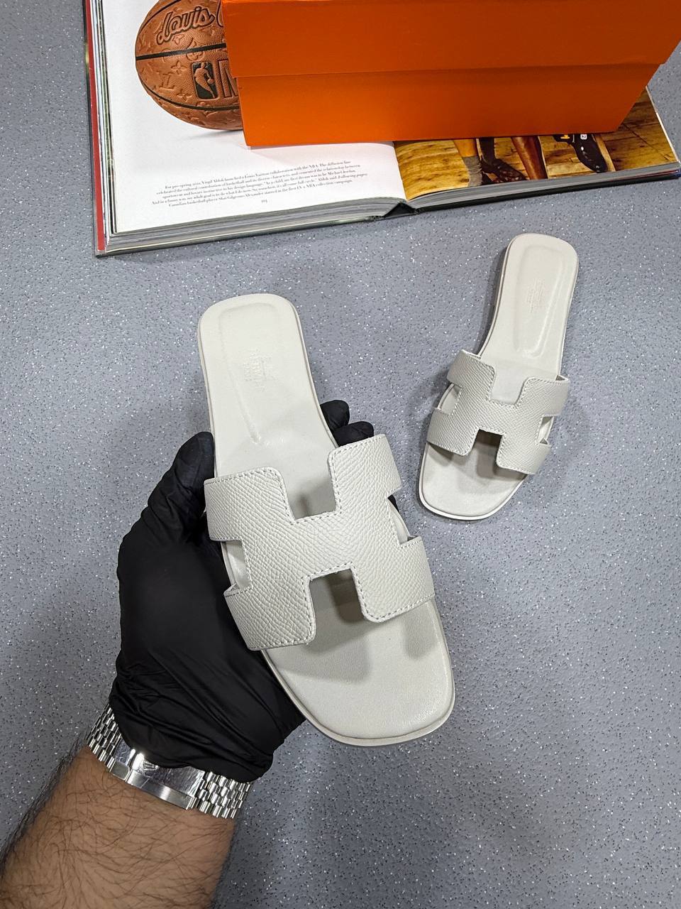 Hermes Oran Sliders Premium Fashion Women's in Multiple Colors Best Sale UK Reps AAA Quality