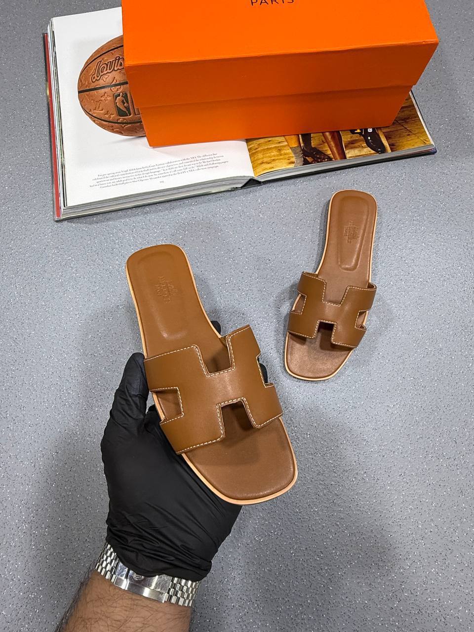 Hermes Oran Sliders Premium Fashion Women's in Multiple Colors Best Sale UK Reps AAA Quality