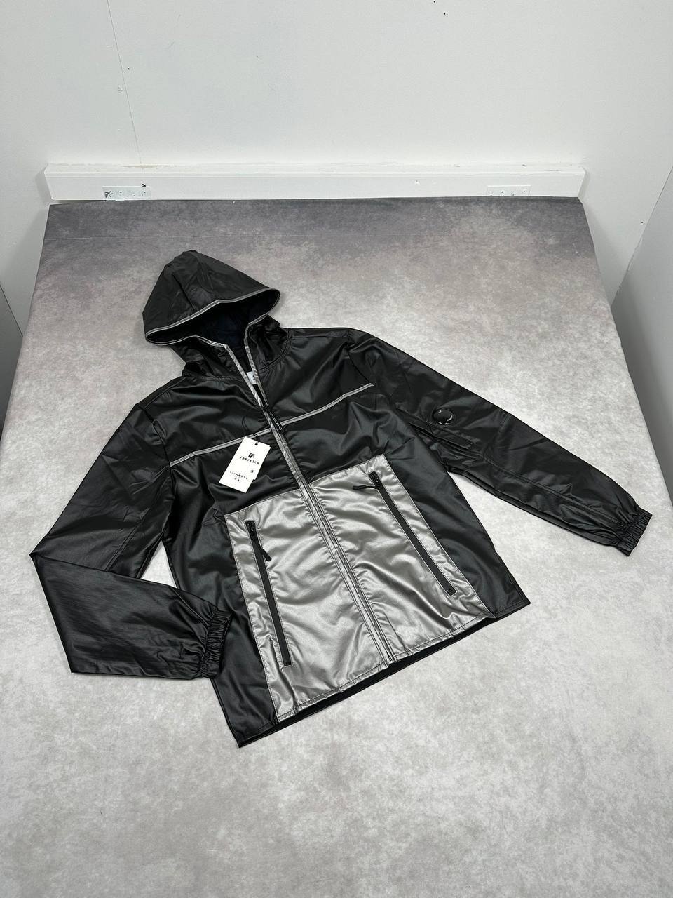 CP Company Logo Rain Winter Jackets Mens in Black Color Best Sale UK Reps AAA Quality