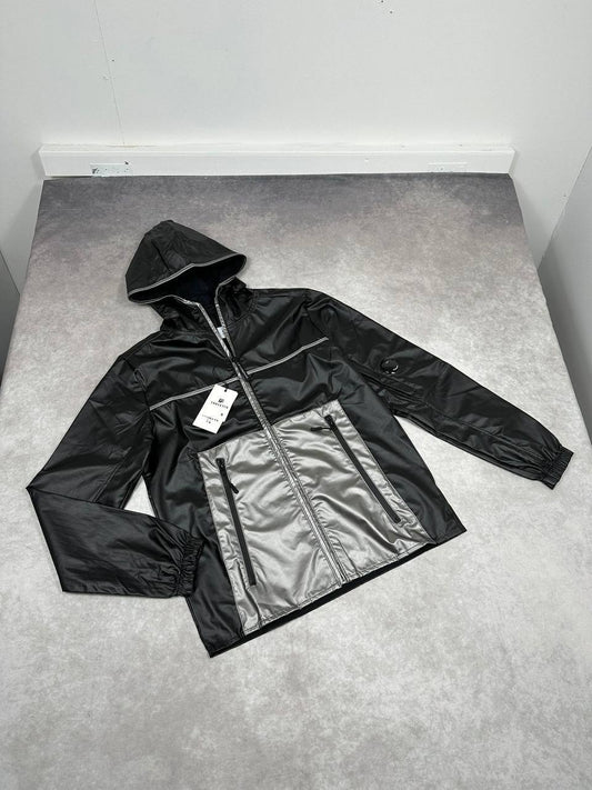 CP Company Logo Rain Winter Jackets Mens in Black Color Best Sale UK Reps AAA Quality
