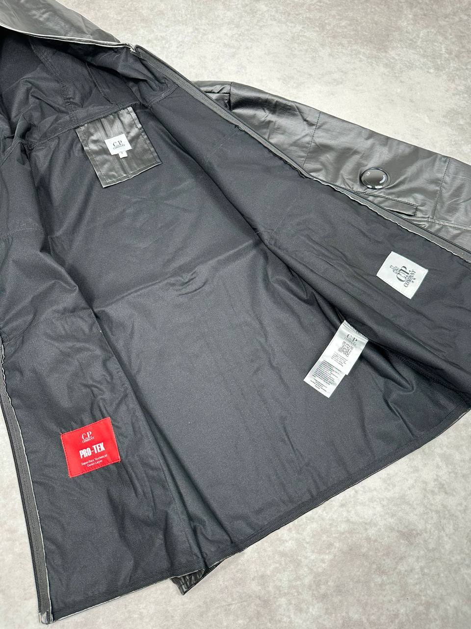 CP Company Logo Rain Winter Jackets Mens in Black Color Best Sale UK Reps AAA Quality