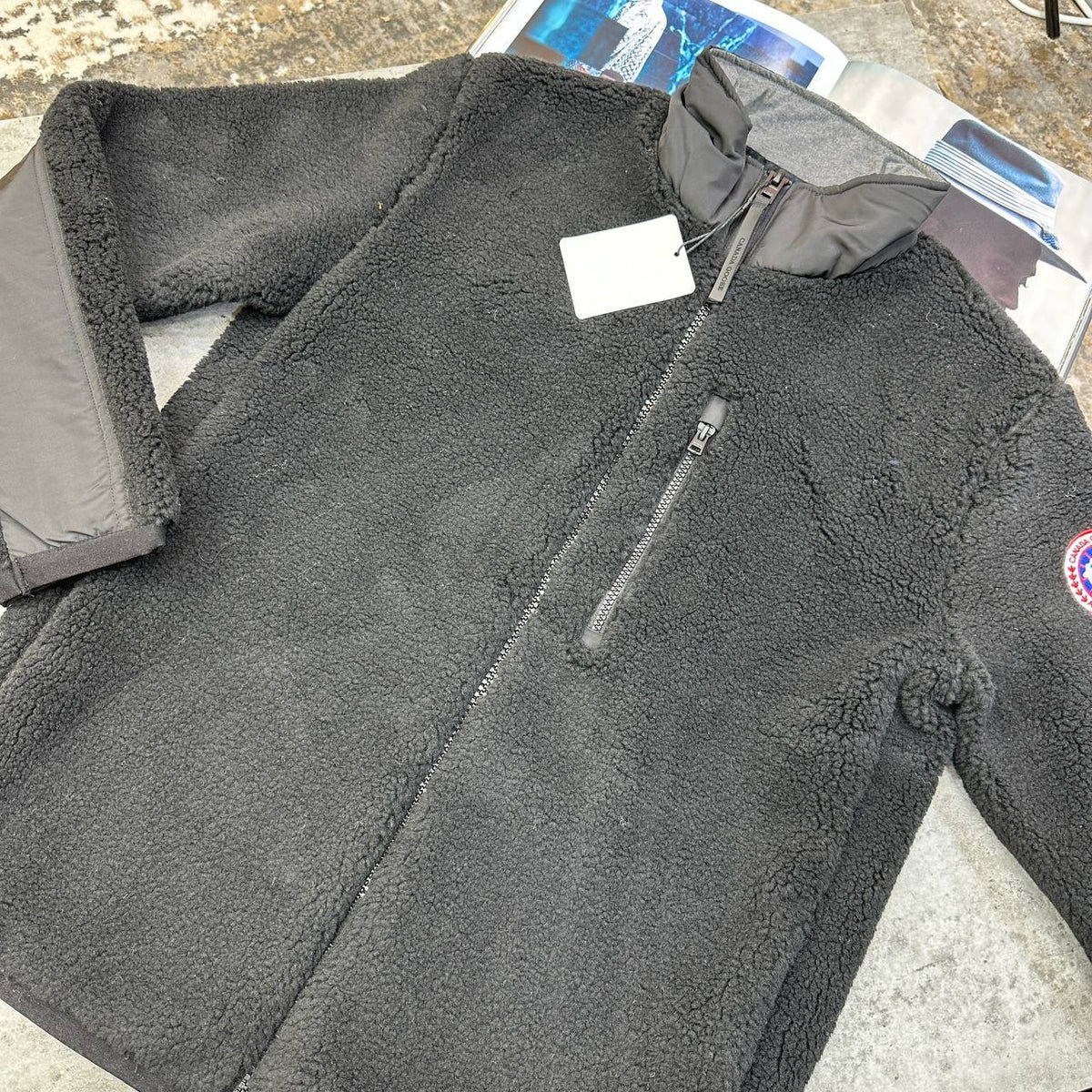 Canada Goose Men Luxury Men Collection Charcoal Grey Fleece Jacket UK Reps AAA Quality