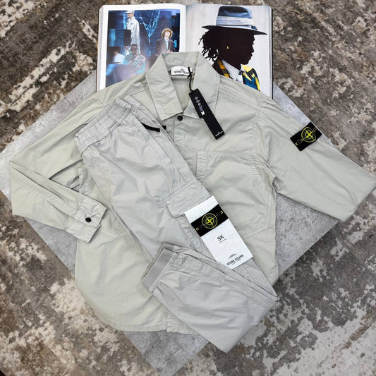 Stone Island Signature Overshirt & Cargo Pant Men UK Reps AAA Quality