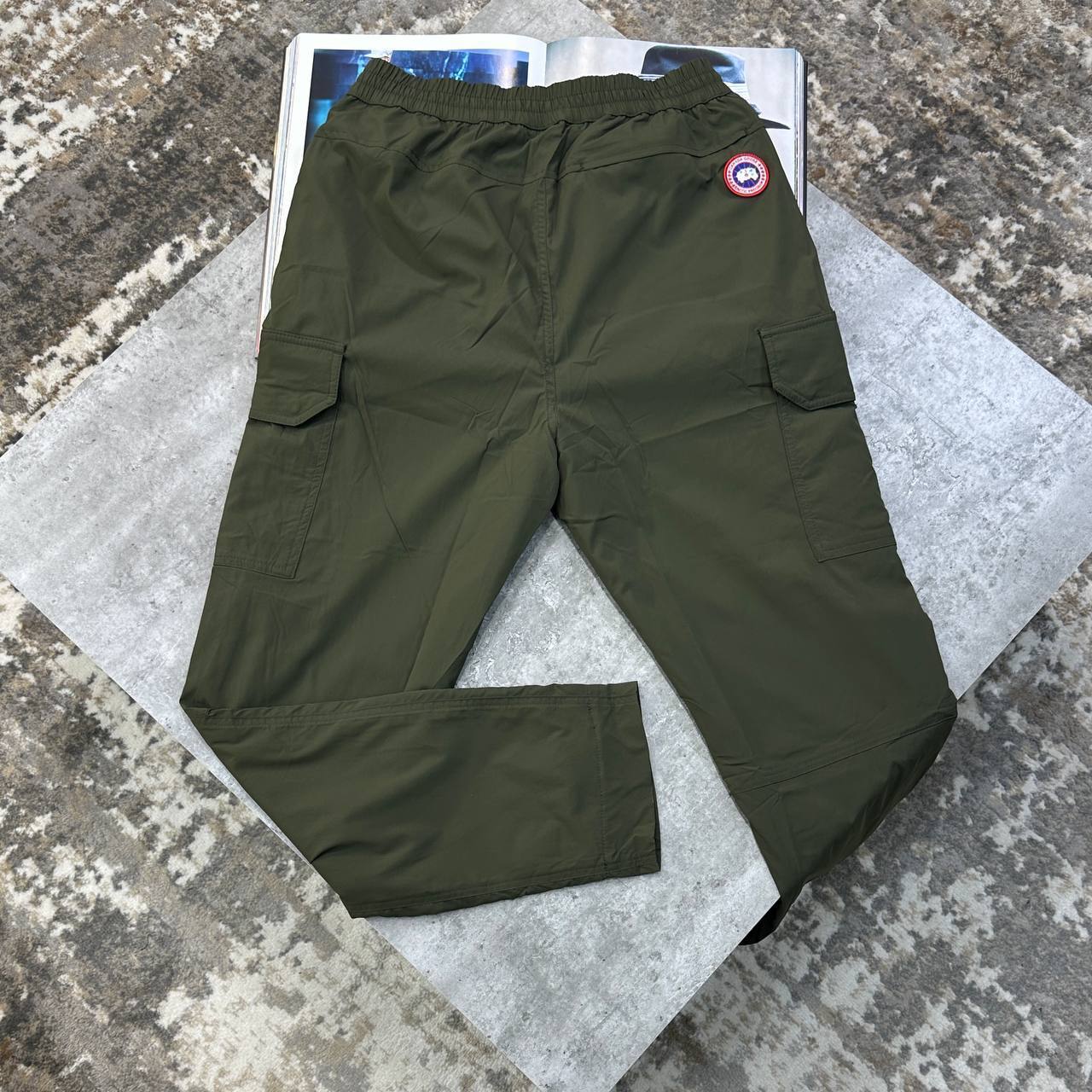 Canada Goose Men Luxury Men Collection Navy Blue Cargo Pants UK Reps AAA Quality