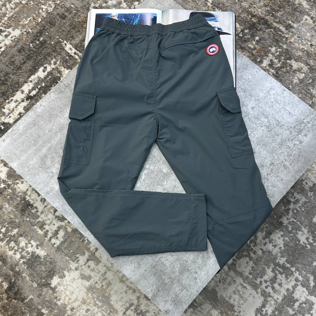Canada Goose Men Luxury Men Collection Navy Blue Cargo Pants UK Reps AAA Quality