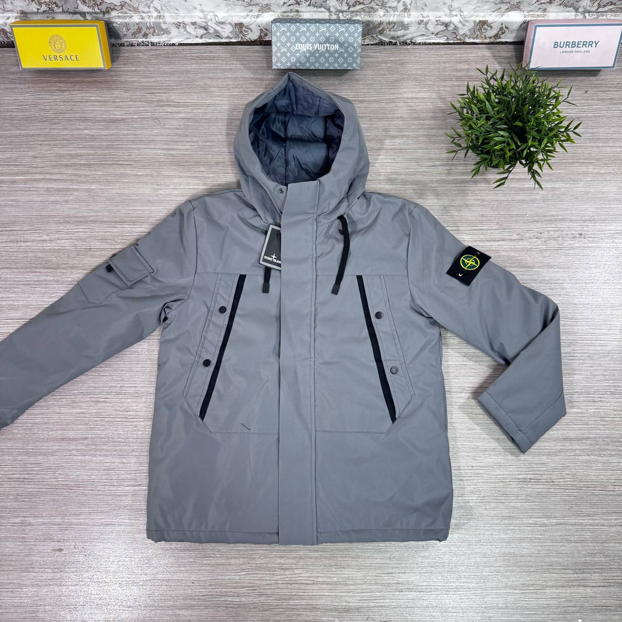 Stone Island Packable Skin Touch Nylon Jackets Mens in 2 Colors Best Sale UK Reps AAA Quality
