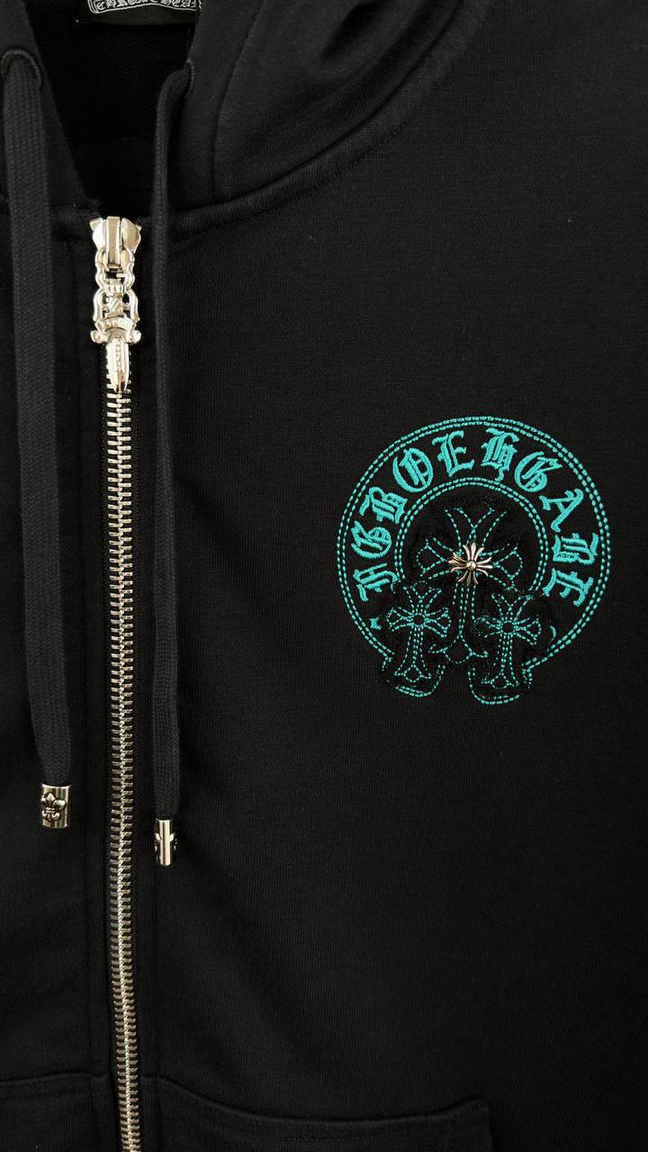 Chrome Hearts "Iggy Babe" Triple Cross Hoodie in Black Mens UK Reps AAA Quality