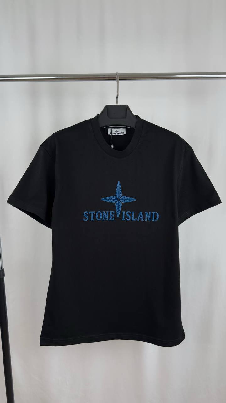 Stone Island Big Logo Cotton T-Shirts Round Neck Mens in Multiple Colors Best Sale UK Reps AAA Quality