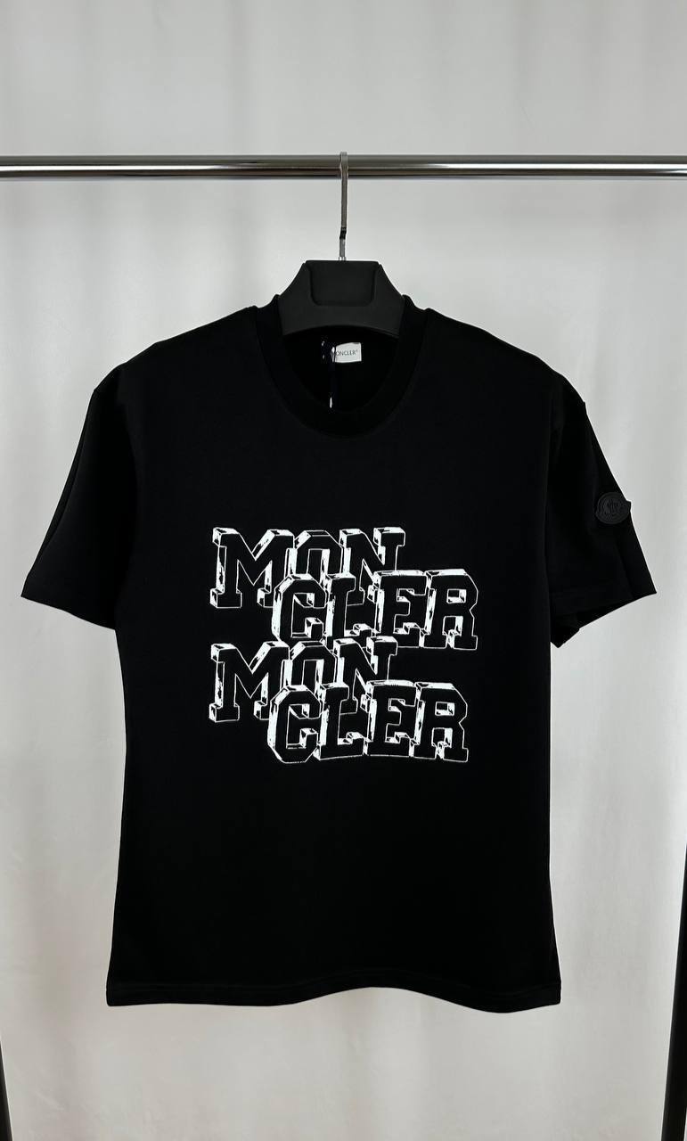 Moncler Graphic Logo Short Sleeve T-Shirts Mens in 2 Colors Best Sale UK Reps AAA Quality