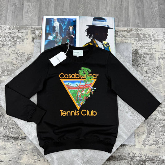 Casablanca Tennis Club Icon Jumpers in 2 Colors Mens Best Sale UK Reps AAA Quality