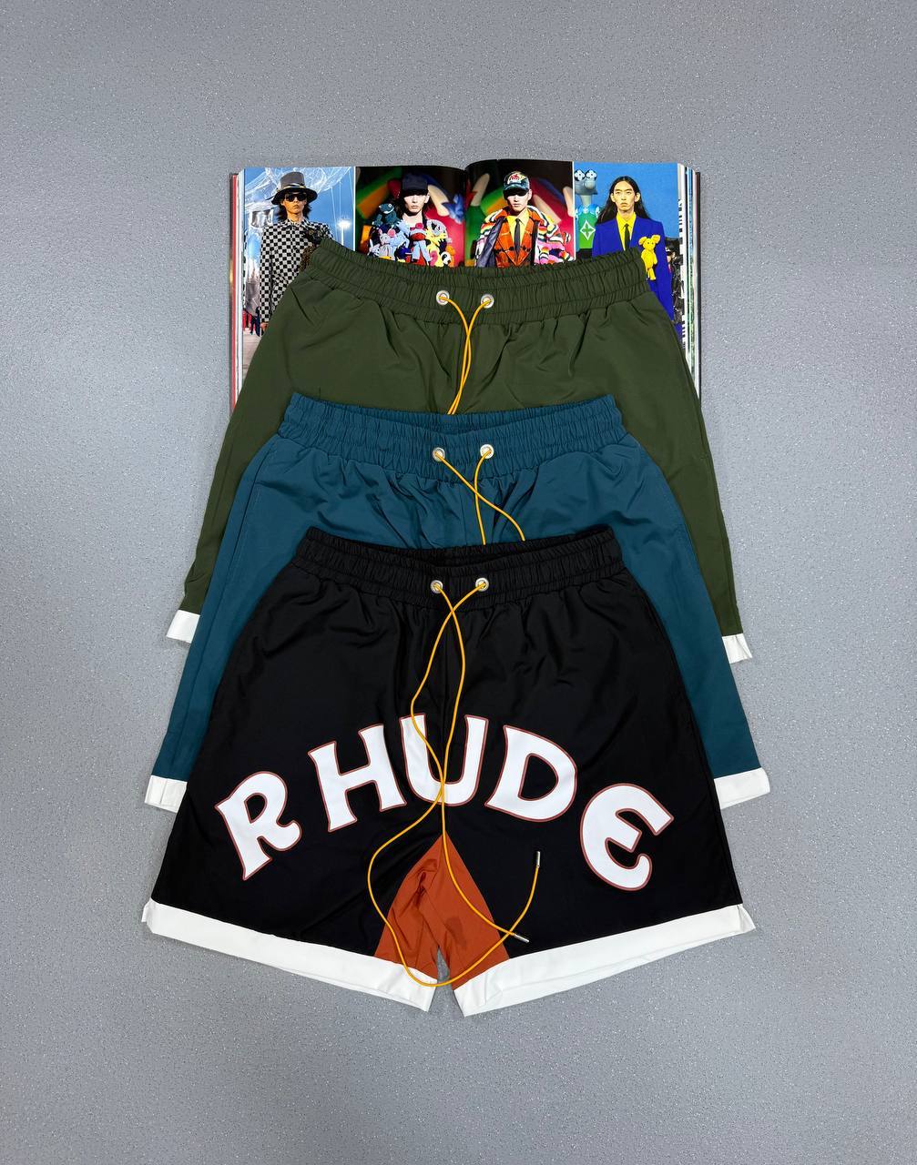 Rhude Printed Sport Shorts Casual Loose Shorts Beach Pants in Multiple Colors Mens UK Reps AAA Quality
