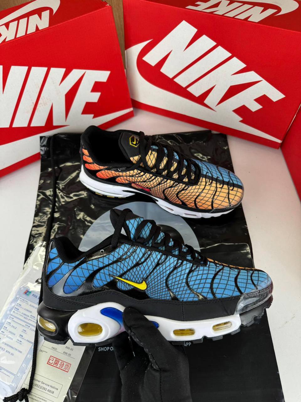 Nike Air Max Plus TN Greedy Orange Blue Mens Trainers Best Sale UK Reps AAA Quality