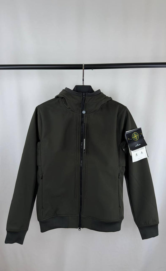 Stone Island Junior Logo-Patch Zip-Up Jacket Mens in Multiple Colors Best Sale UK Reps AAA Quality