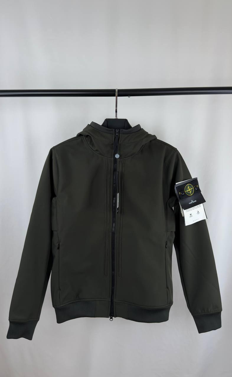 Stone Island Junior Logo-Patch Zip-Up Jacket Mens in Multiple Colors Best Sale UK Reps AAA Quality