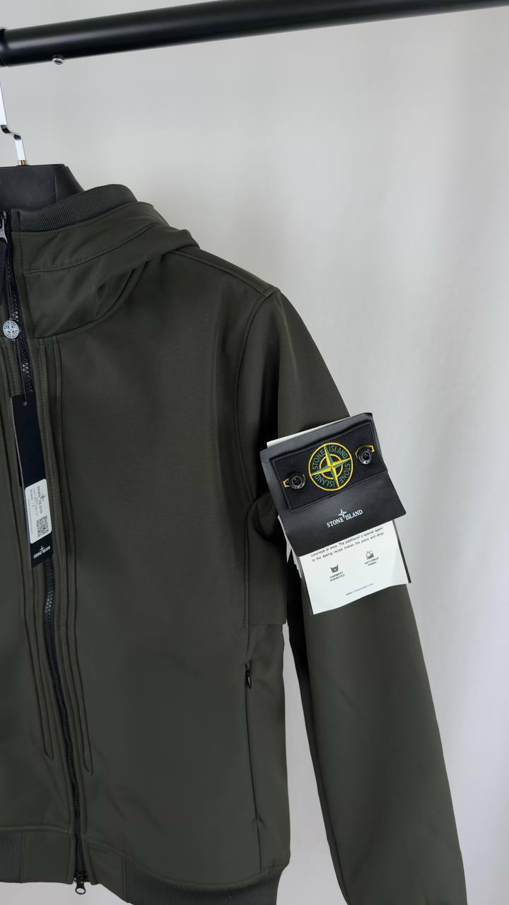 Stone Island Junior Logo-Patch Zip-Up Jacket Mens in Multiple Colors Best Sale UK Reps AAA Quality