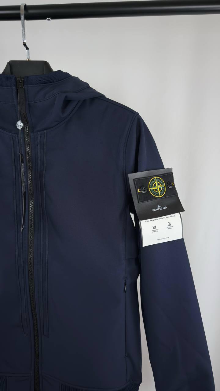 Stone Island Junior Logo-Patch Zip-Up Jacket Mens in Multiple Colors Best Sale UK Reps AAA Quality