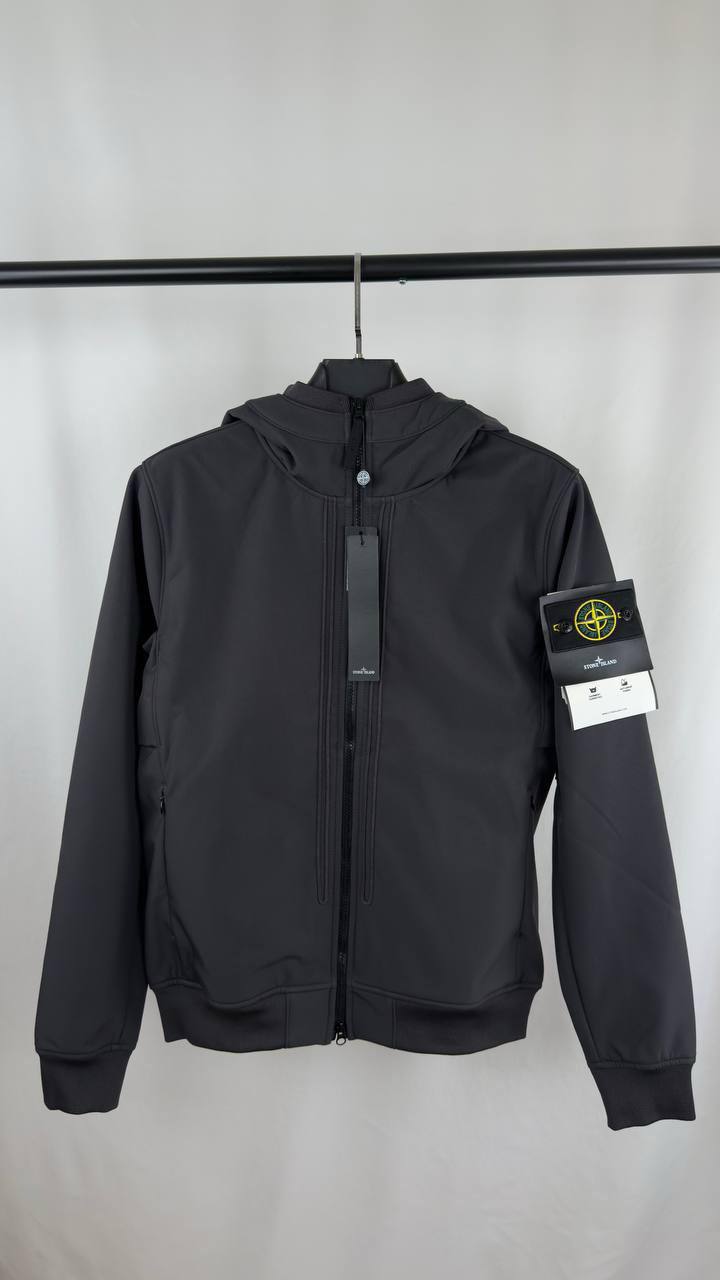 Stone Island Junior Logo-Patch Zip-Up Jacket Mens in Multiple Colors Best Sale UK Reps AAA Quality